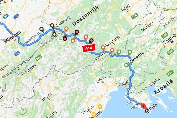 Hotels op de route naar Kroatië - handig als je met de auto naar Kroatië reist