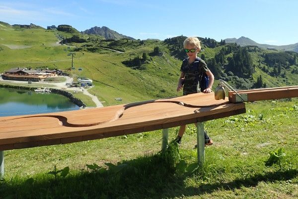 De knikkerbaan in Obertauern is in de zomer heel leuk voor kinderen