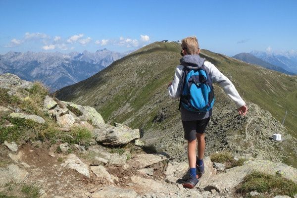 wandeling op de top in Fiss - zomer in Oostenrijk