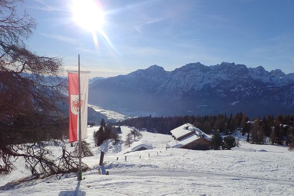 Oost Tirol is een prachtige omgeving om te winterwandelen in Oostenrijk