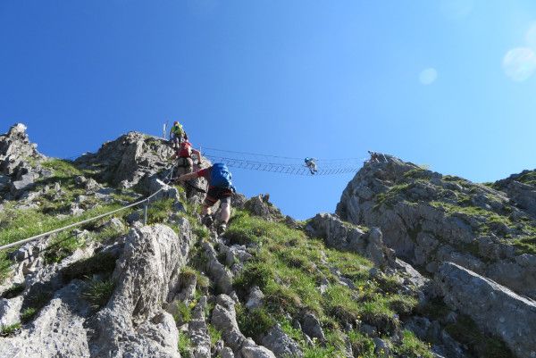 Klettersteig op Brunni in Engelberg