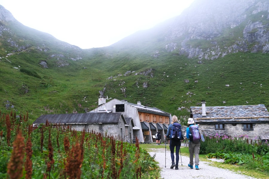 Korte huttentocht naar berghut La Gliere in La Plagne