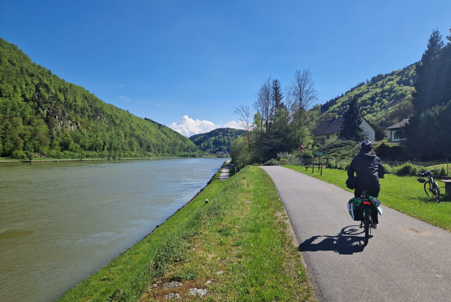 Fietsen langs de Donau in Oberösterreich 