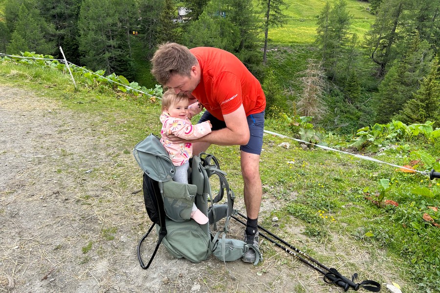 Thule Sapling rugdrager getest met baby