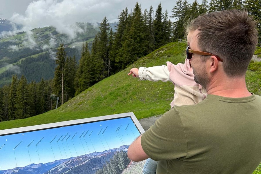 Hiken met baby in Saalbach