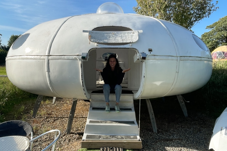 Zomer in Wales: slapen in een UFO