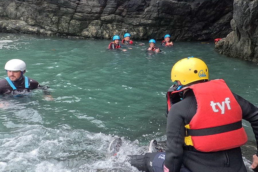 Coasteering Wales.