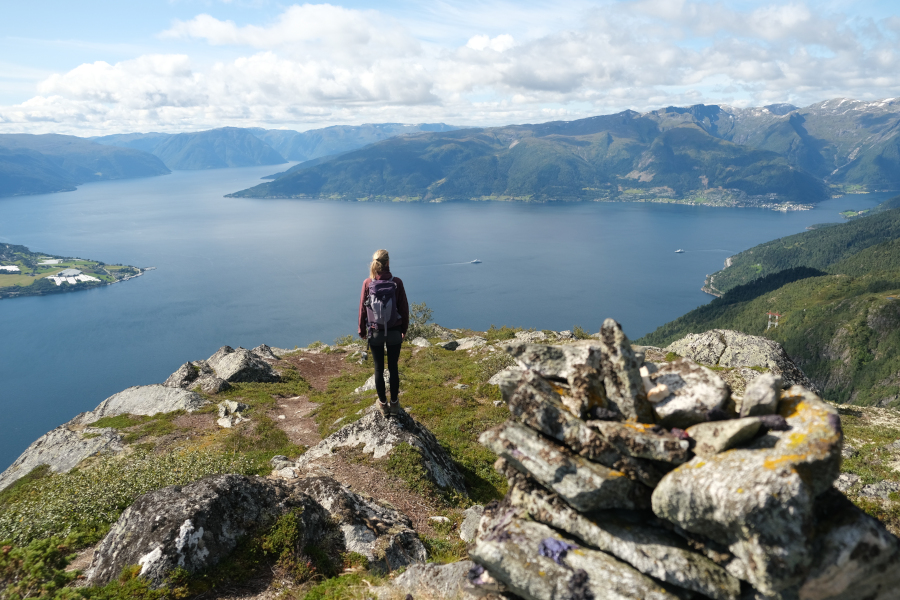 Hiken naar Mælen: mooi.