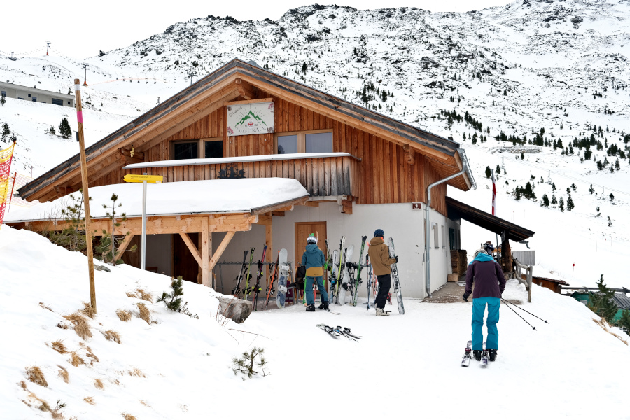 Skigebied Glungezer bij Hall Wattens