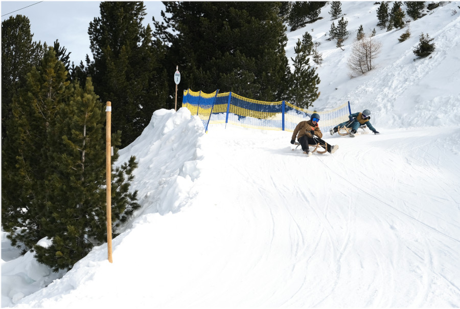 Rodelen in Hall Wattens
