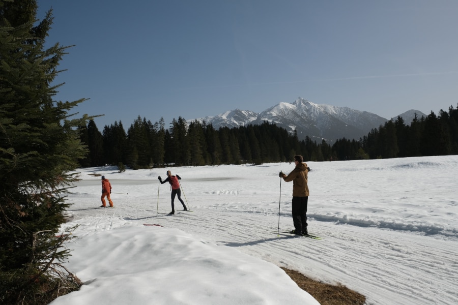 Seefeld langlaufen bij Wildmoos