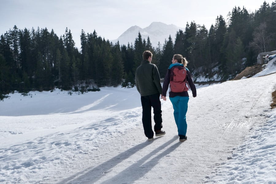 Winterwandelen Seefeld in Mösern.
