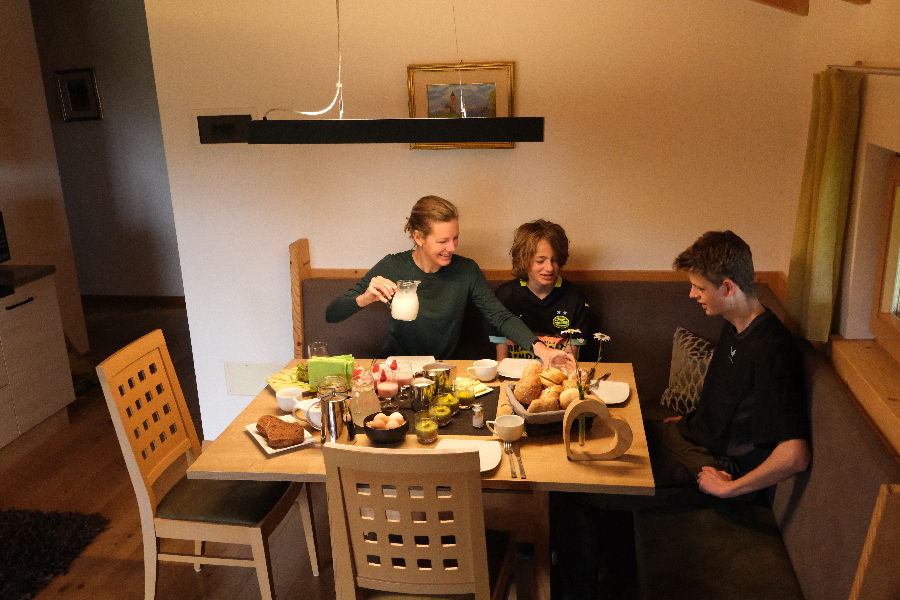 ontbijten op de boerderij