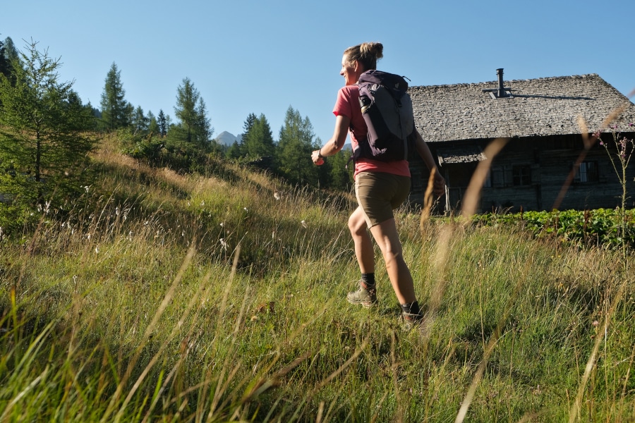 Maaike op vakantie in de bergen