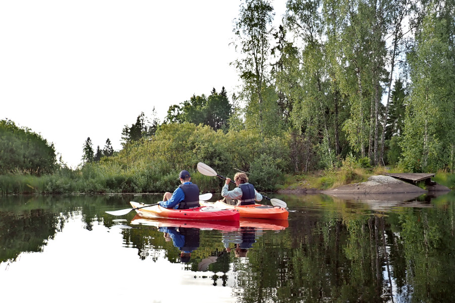 In de kayak bij Wild Oslo © bergfamilie.nl | Maaike Meerman
